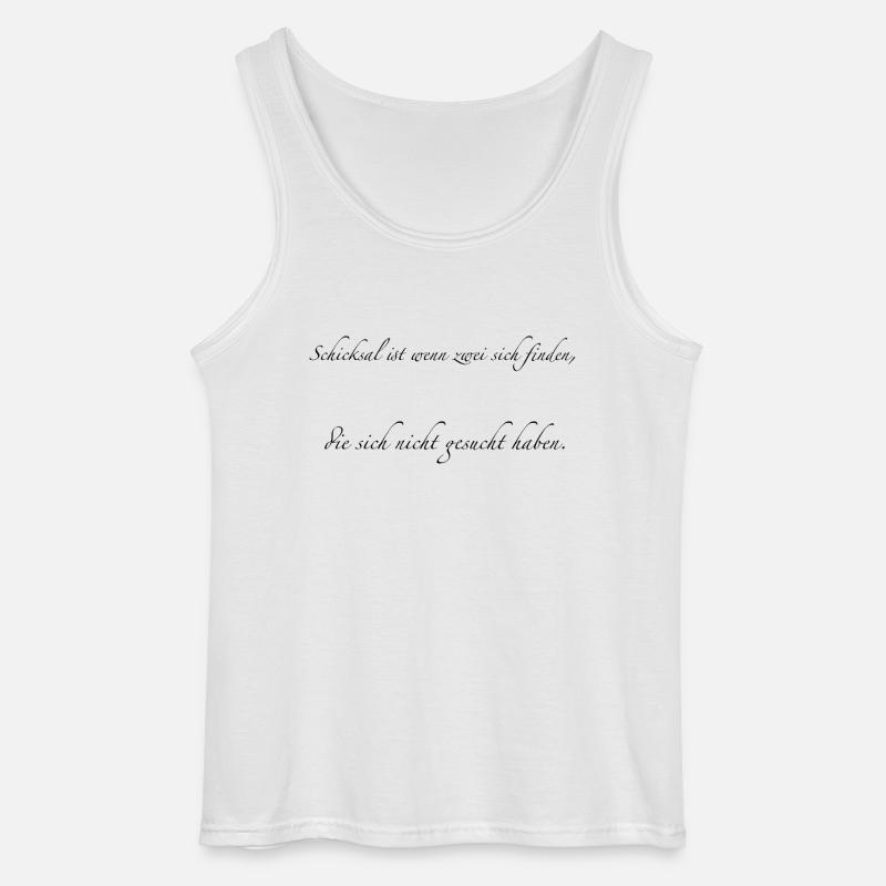 Schicksal - Gildan Männer Tank Top - Weiß