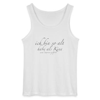 ich bin so alt - Gildan Männer Tank Top - Weiß - Vorne - AI Model Male 185 dark (185cm)
