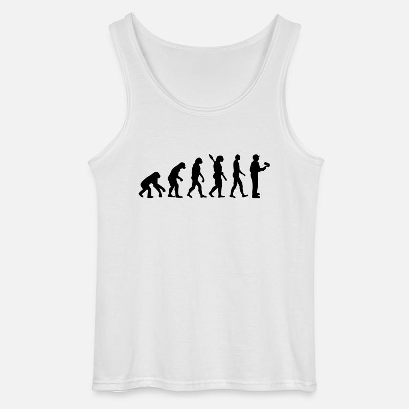 Painter evolution - Gildan Men’s Tank Top - white