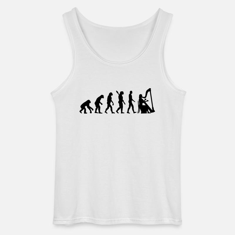 Evolution Harp - Gildan Men’s Tank Top - white
