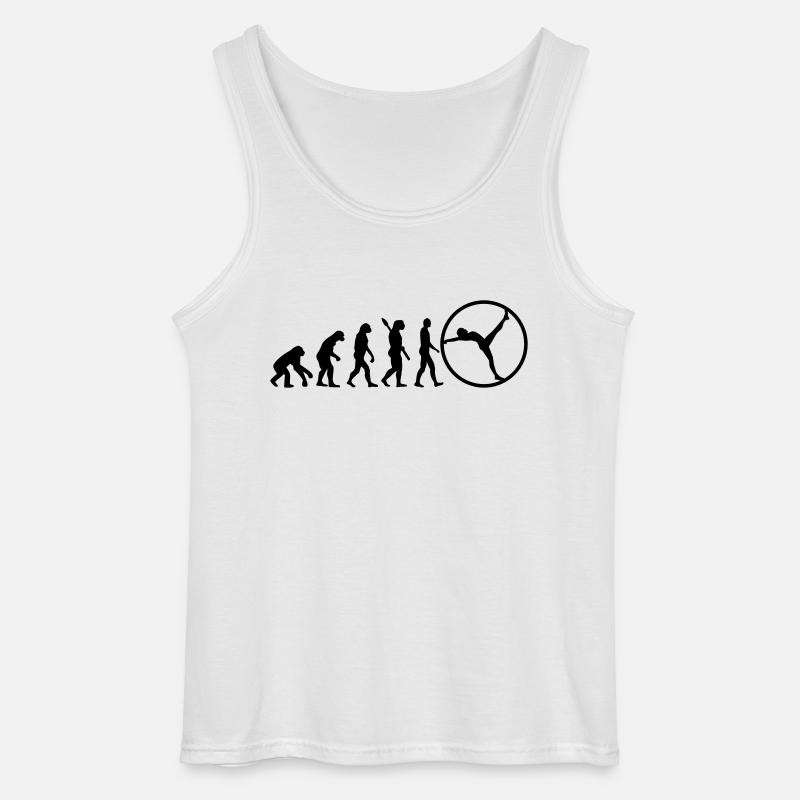 Evolution gymwheel - Gildan Men’s Tank Top - white