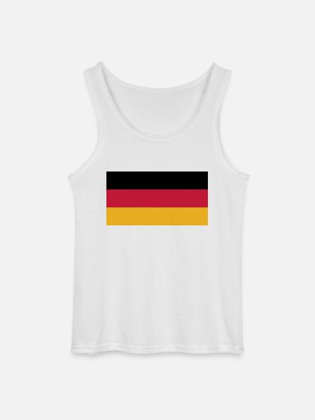 Deutschlandflagge - Gildan Männer Tank Top - Weiß