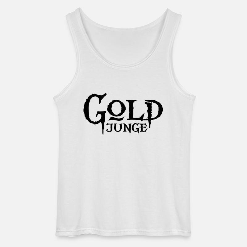 Goldjunge - Gildan Männer Tank Top - Weiß