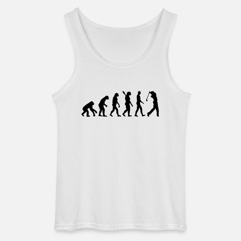 Evolution Golf - Gildan Men’s Tank Top - white