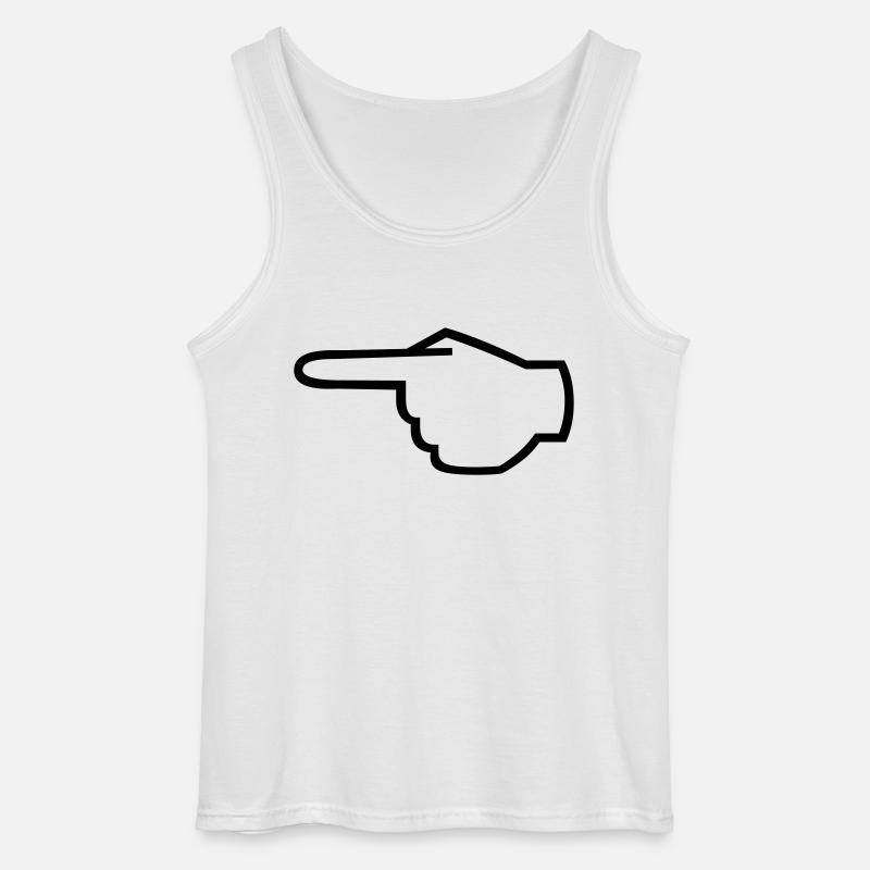 zeigefinger_01 - Gildan Männer Tank Top - Weiß