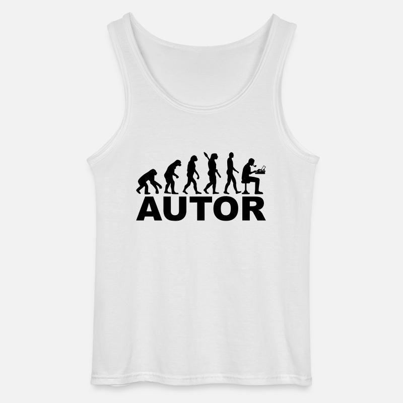 Autor - Gildan Männer Tank Top - Weiß