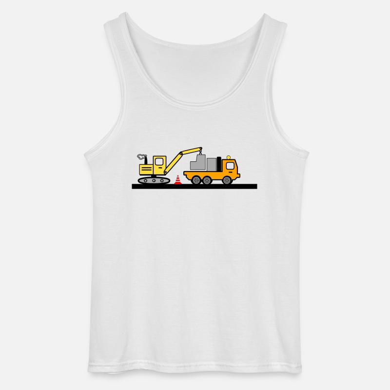 Bagger - Gildan Männer Tank Top - Weiß