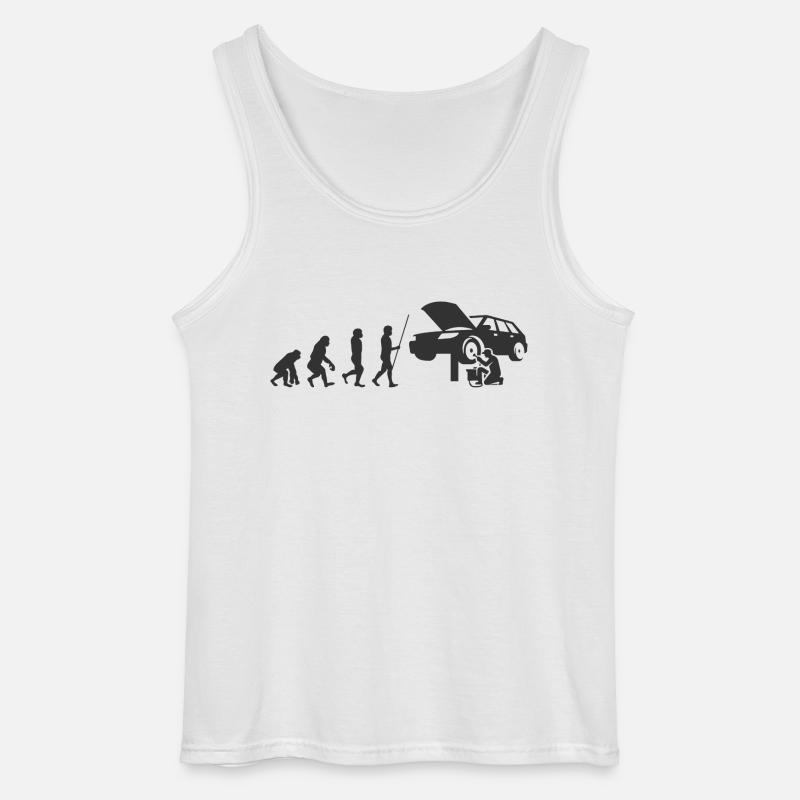 Evolution KfZ-Mechaniker Handwerker - Gildan Männer Tank Top - Weiß