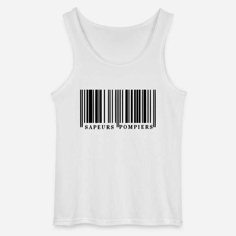 Barcode SP1 - Gildan Männer Tank Top - Weiß