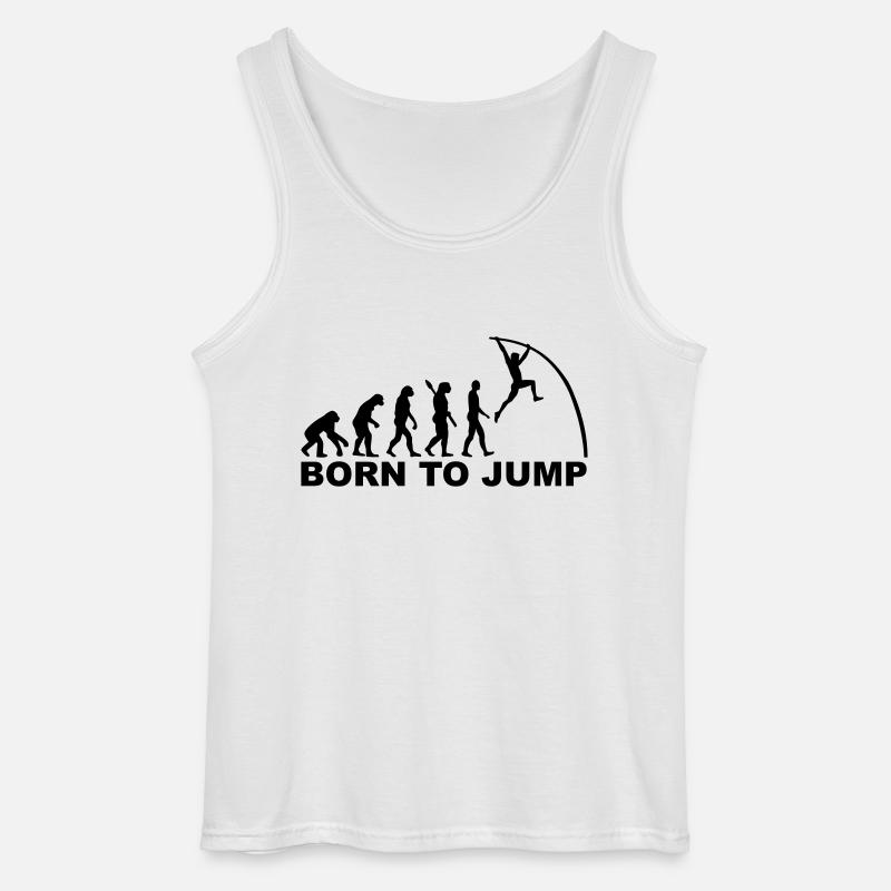 Evolution Pole vault - Gildan Men’s Tank Top - white