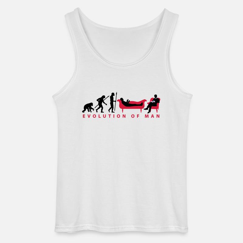 evolution_therapeut_psychologe_11_2016_c - Gildan Männer Tank Top - Weiß