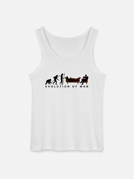 evolution_therapeut_psychologe_11_2016_a - Gildan Männer Tank Top - Weiß