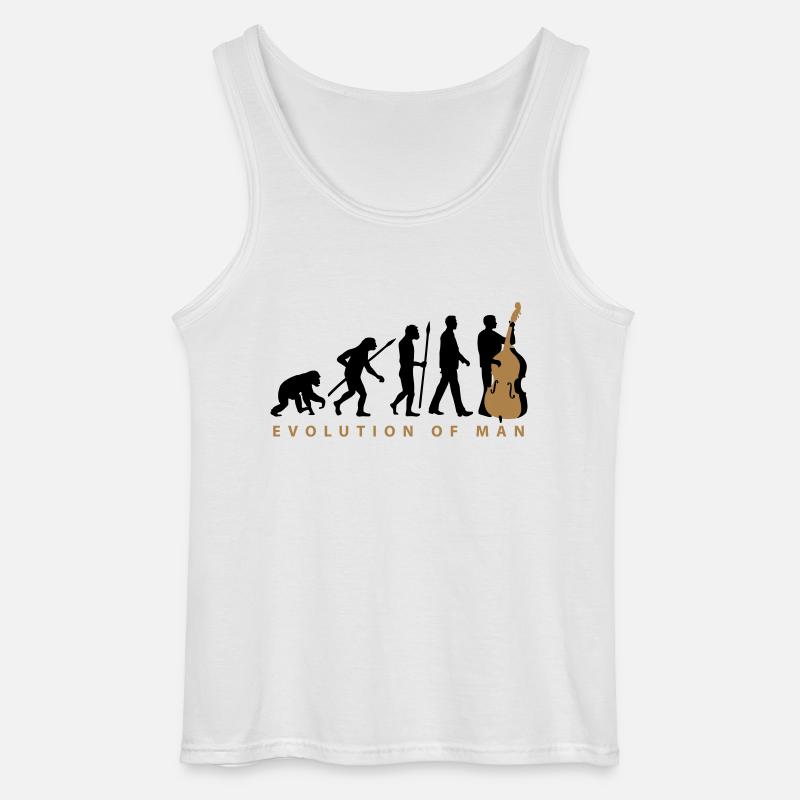 evolution_kontrabass_11_2016_2c02 - Gildan Männer Tank Top - Weiß
