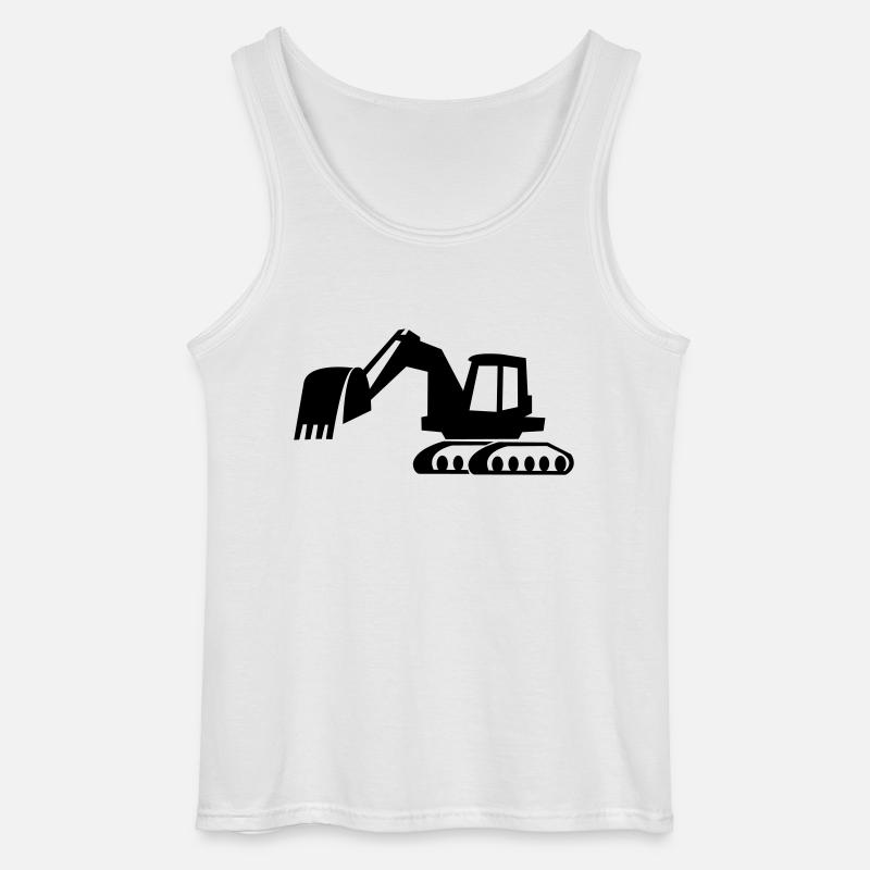 bagger_1 - Gildan Männer Tank Top - Weiß