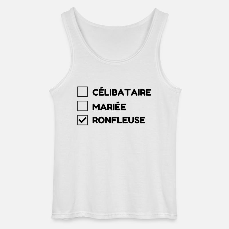 Schnarchen / Schnarcher / Schlaf / Schnarcherin - Gildan Männer Tank Top - Weiß