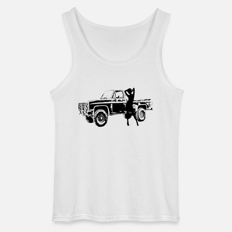 Auto - Gildan Männer Tank Top - Weiß