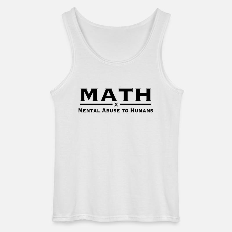math - Gildan Männer Tank Top - Weiß