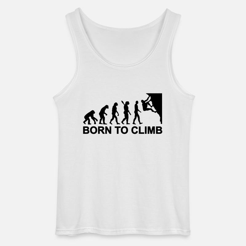 Evolution Klettern - Gildan Männer Tank Top - Weiß