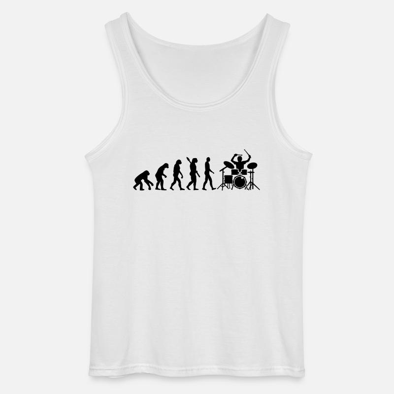 Evolution Drums - Gildan Men’s Tank Top - white