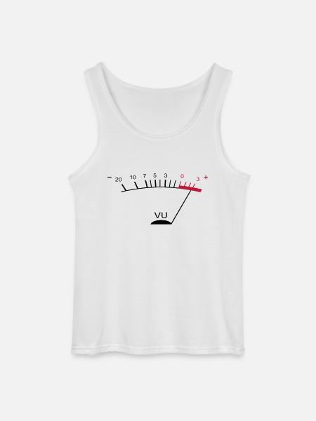 vu meter ii EN - Gildan Men’s Tank Top - white