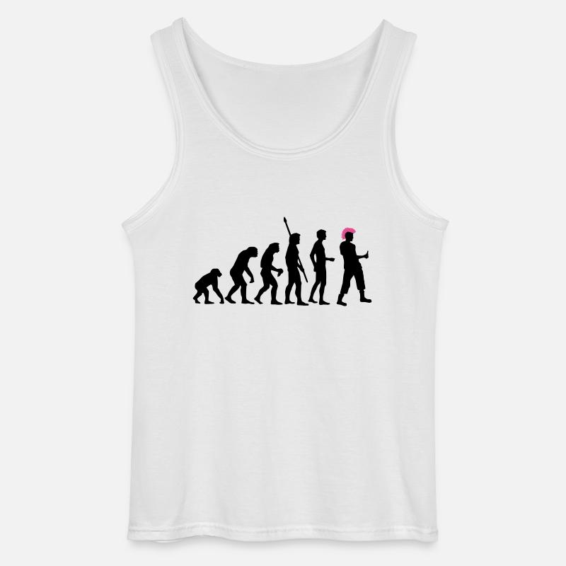 evolution_punk_2c - Gildan Men’s Tank Top - white