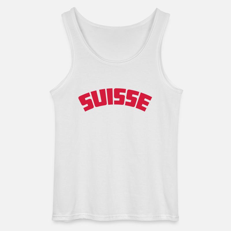 suisse - Gildan Männer Tank Top - Weiß