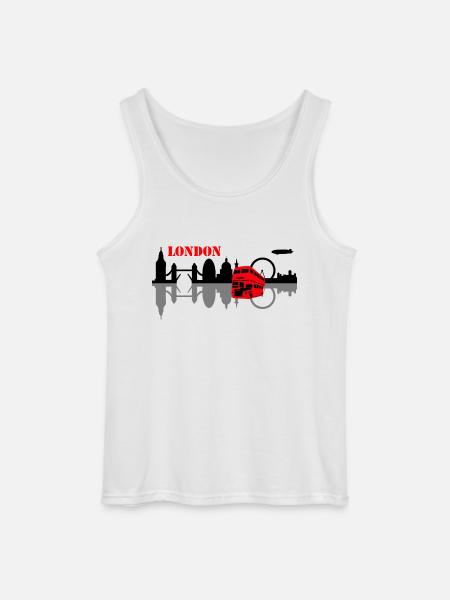 london skyline - Gildan Men’s Tank Top - white