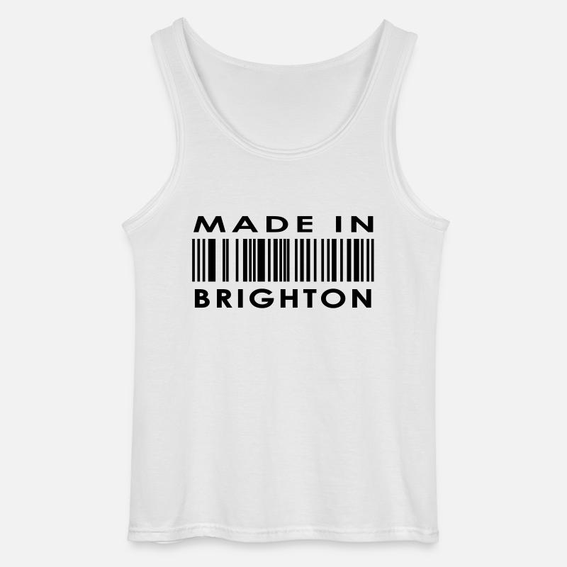 Made in Brighton - Gildan Männer Tank Top - Weiß