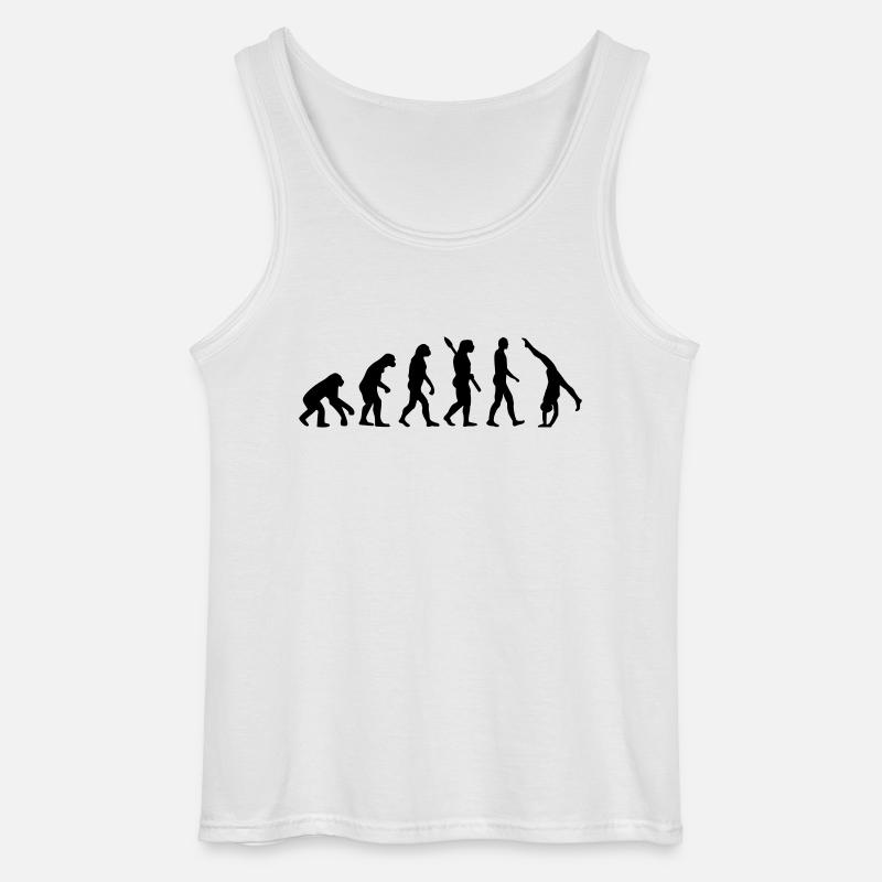 Evolution Gymnastik - Gildan Männer Tank Top - Weiß