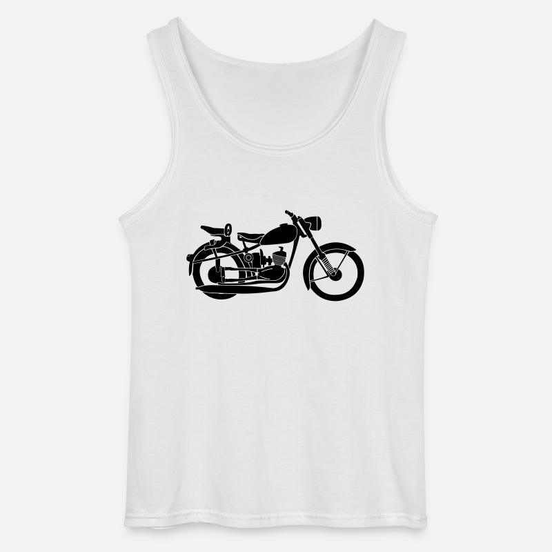 RT MZ Motorrad - Gildan Männer Tank Top - Weiß