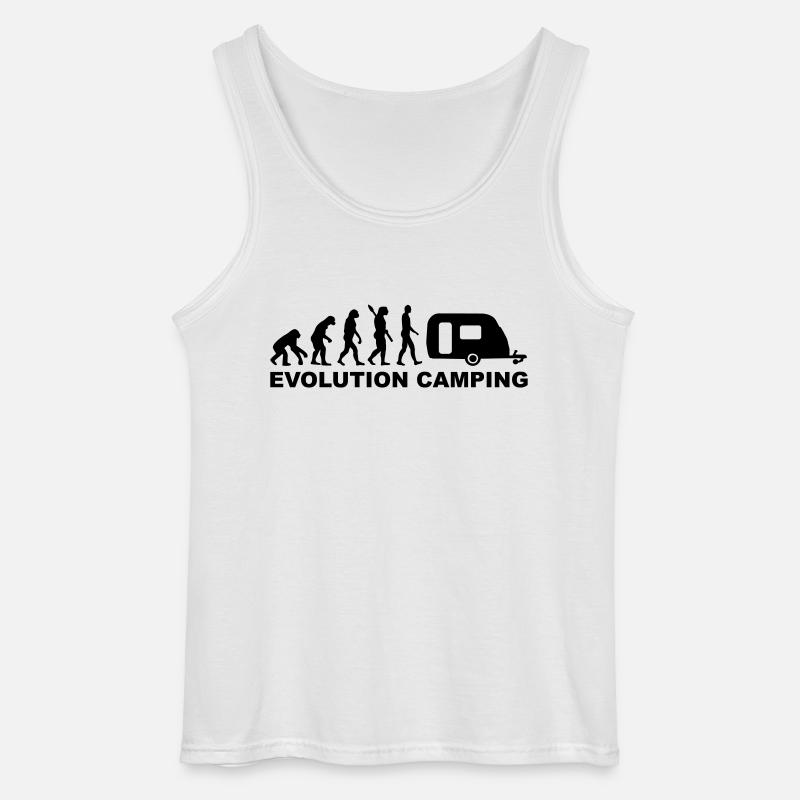 Evolution Camping - Débardeur Gildan Homme - blanc