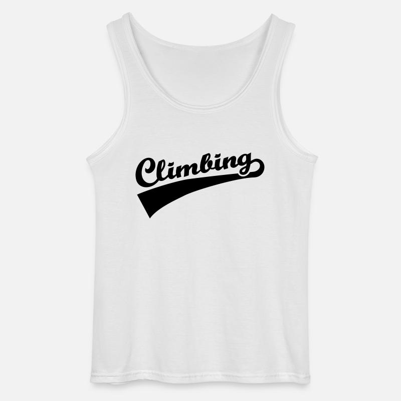 Climbing - Gildan Männer Tank Top - Weiß