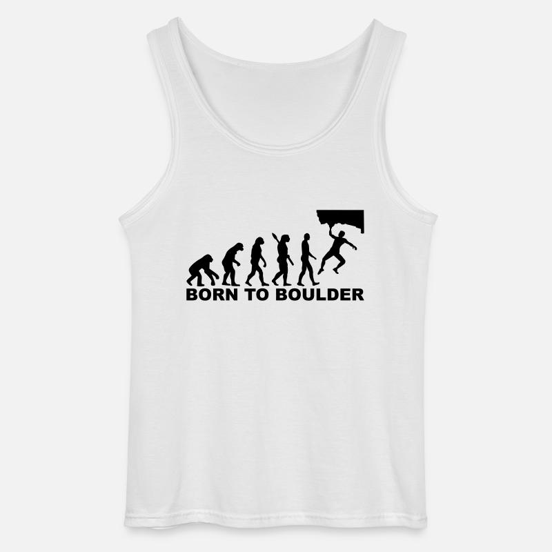 Evolution boulder - Gildan Men’s Tank Top - white