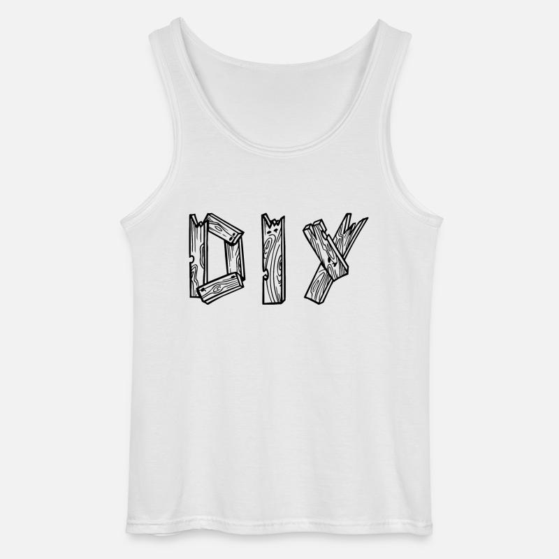 diy - do it yourself - Gildan Männer Tank Top - Weiß