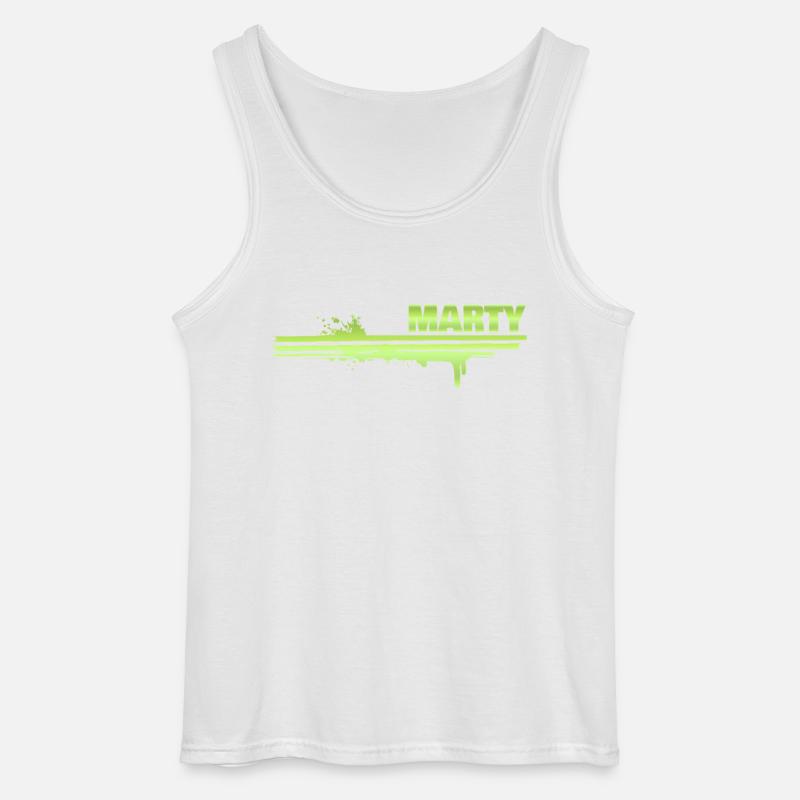 Marty als Farbklecks - Gildan Männer Tank Top - Weiß
