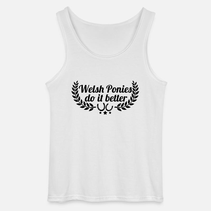 Welsh Ponies - Gildan Männer Tank Top - Weiß