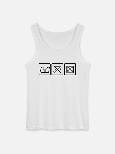 Handwäsche - Gildan Männer Tank Top - Weiß
