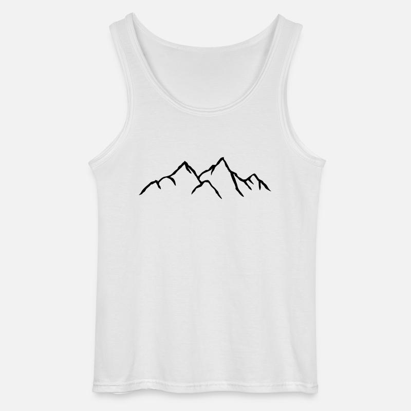 Schöne Berg Landschaft - Gildan Männer Tank Top - Weiß