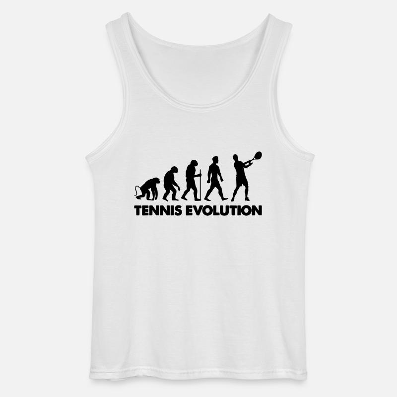 tennis evolution - Gildan Männer Tank Top - Weiß
