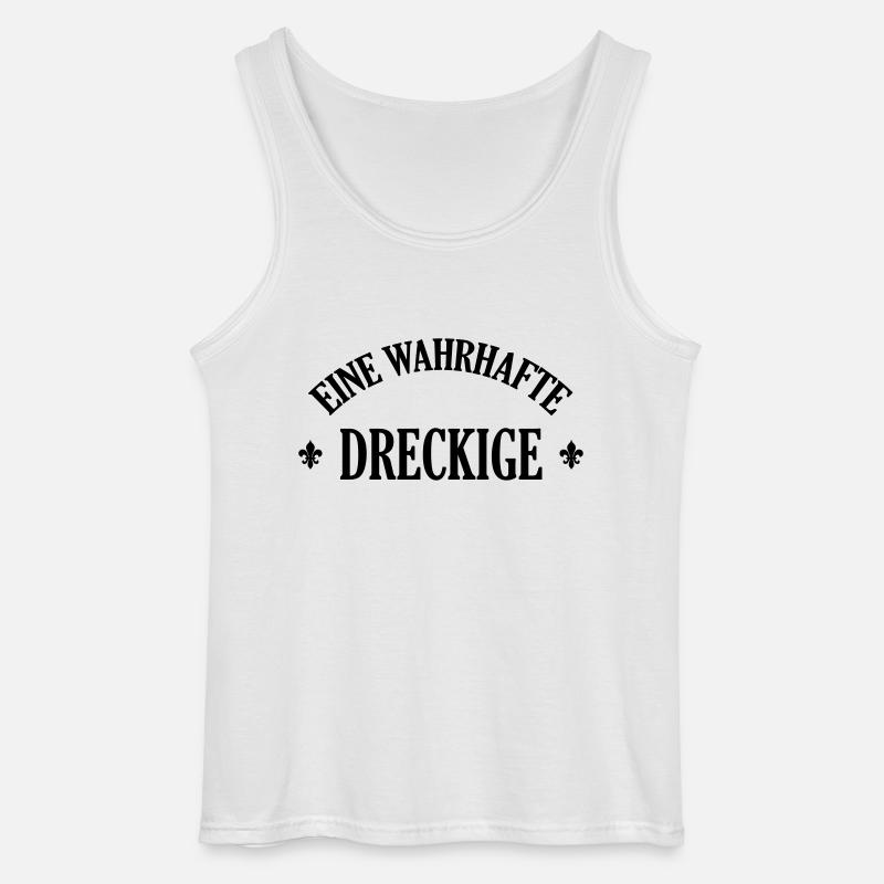 Lausiger Dreckige schmutzig schmuddelig Miststück - Gildan Männer Tank Top - Weiß