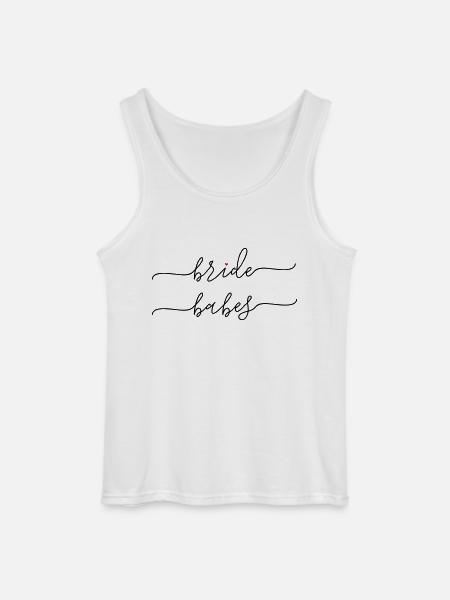 bride_babes_heart - Gildan Men’s Tank Top - white