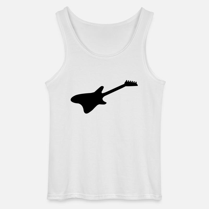 e gitarre 01 - Gildan Männer Tank Top - Weiß