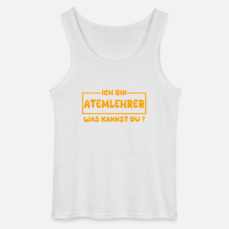 Beruf Atemlehrer - Gildan Männer Tank Top - Weiß