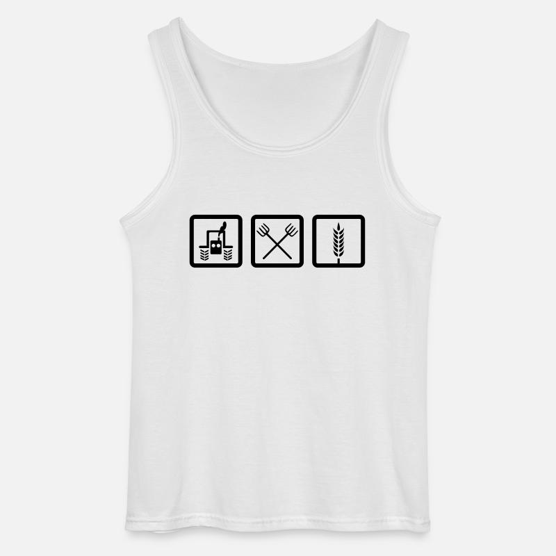 Bauernhof - Gildan Männer Tank Top - Weiß