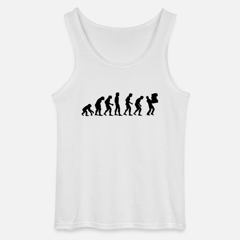 paketzusteller_evolution - Gildan Männer Tank Top - Weiß