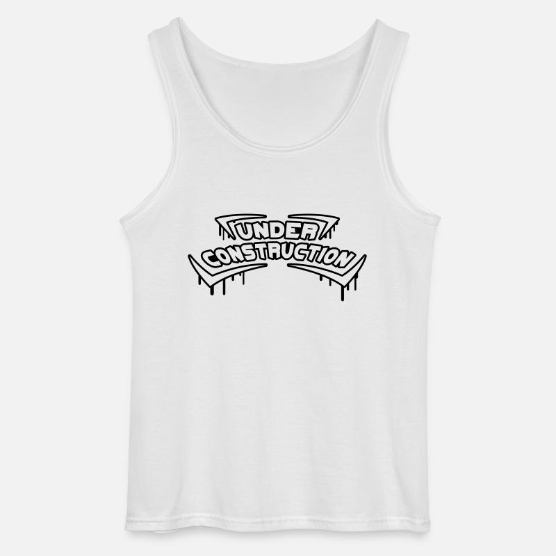 Under Construction - Gildan Männer Tank Top - Weiß