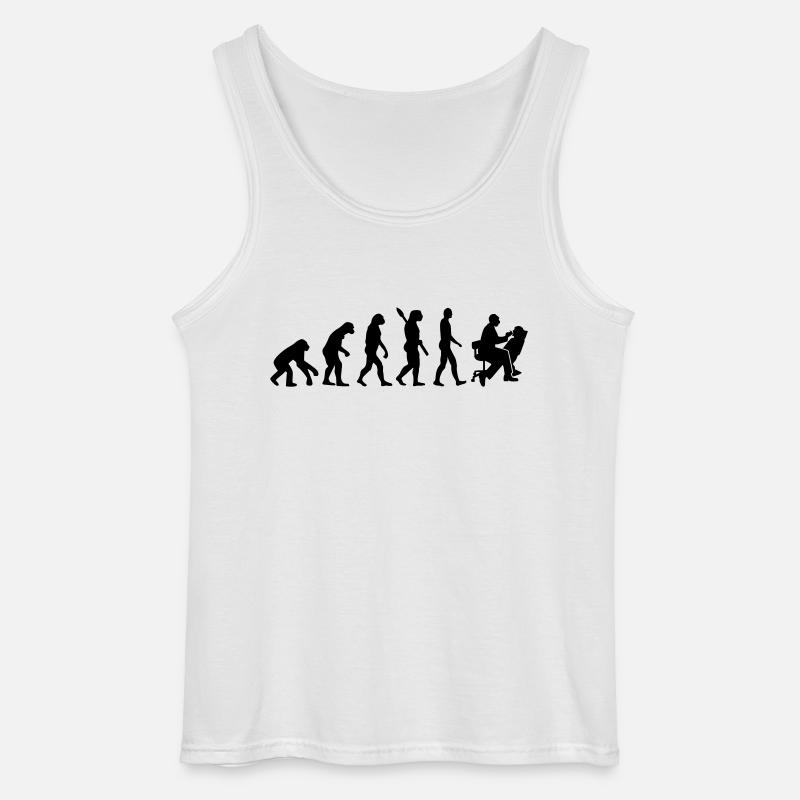Evolution Dentist - Gildan Men’s Tank Top - white