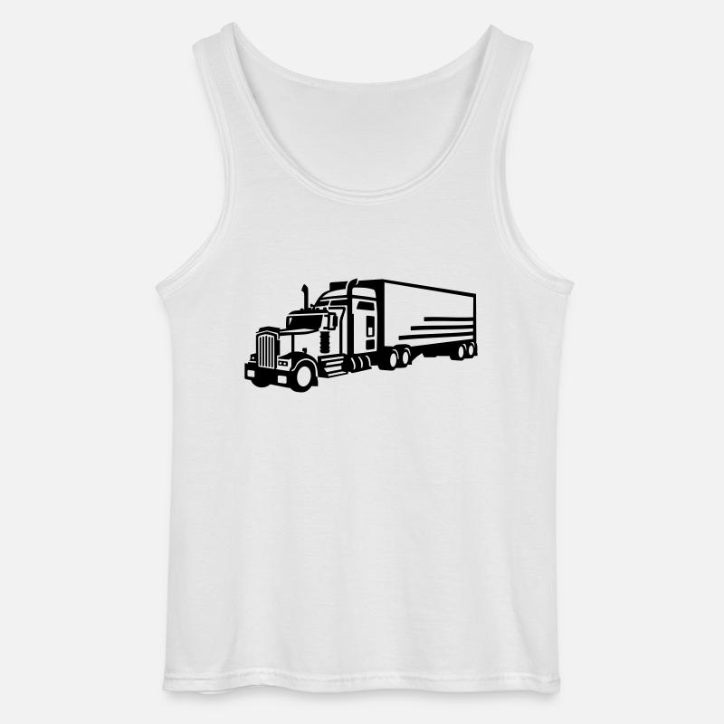 LKW - Gildan Männer Tank Top - Weiß