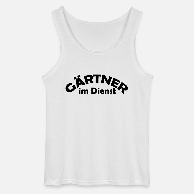gärtner im dienst - Gildan Männer Tank Top - Weiß