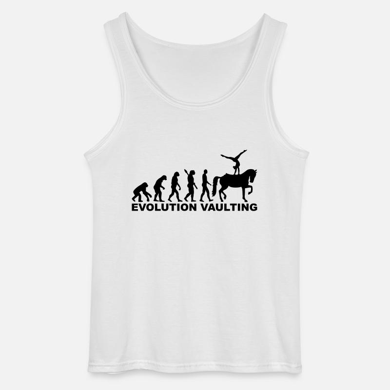 Evolution Vaulting - Gildan Men’s Tank Top - white